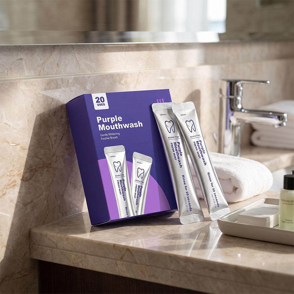 Collutorio viola per la pulizi - Teeth Whitening Mouthwash recensione e prezzo